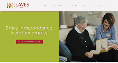 Desktop Screenshot of leavespersonalcare.com